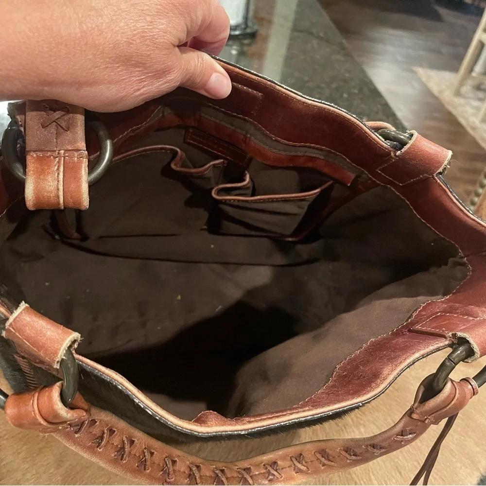 Antonio Melani Black and tan  Cowhide Leather